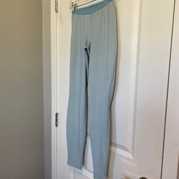 PATAGONIA Light Blue Capilene Performance Base Layer Pants Tights Leggings XS - Picture 5 of 12